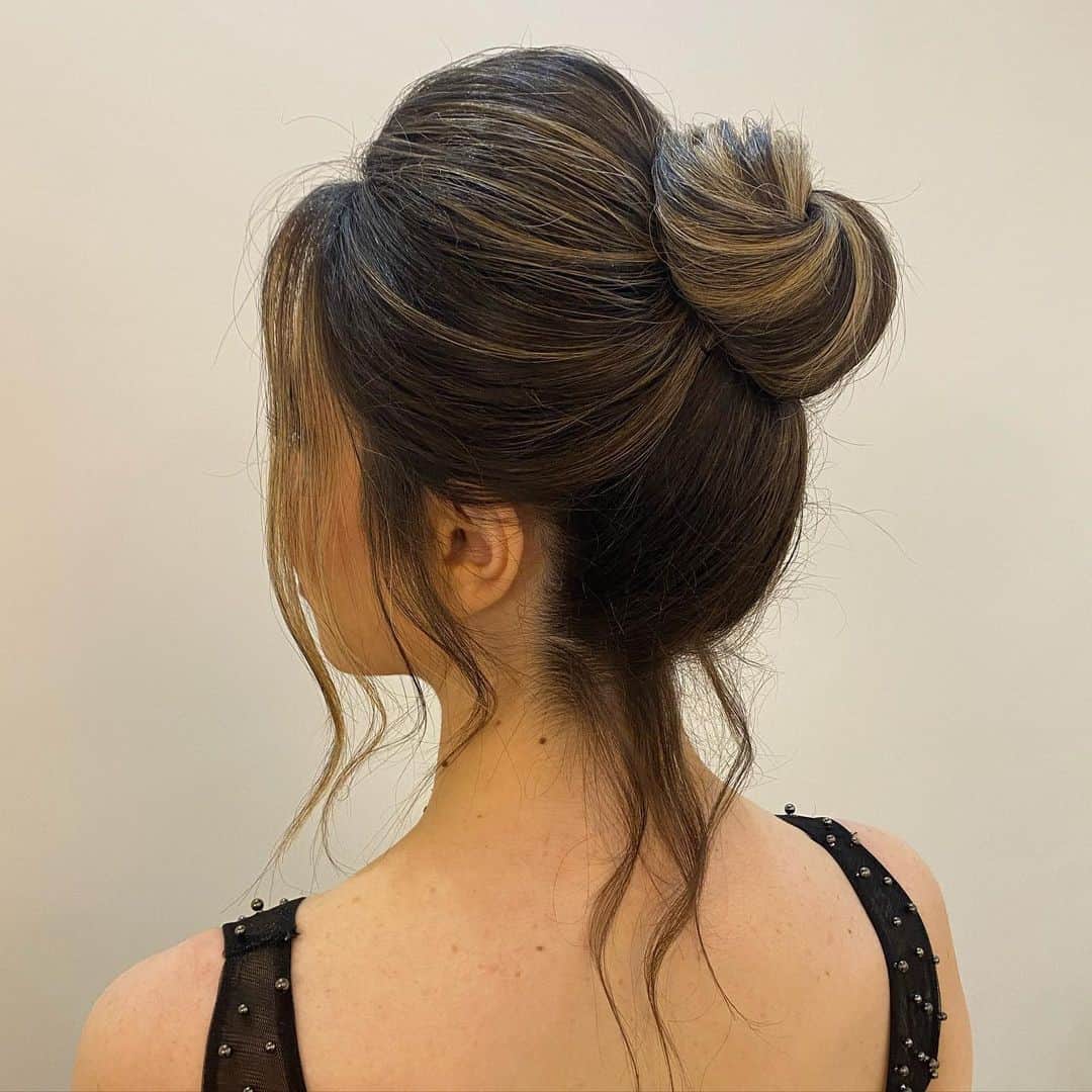 Updos For Short Hair Bun Idea