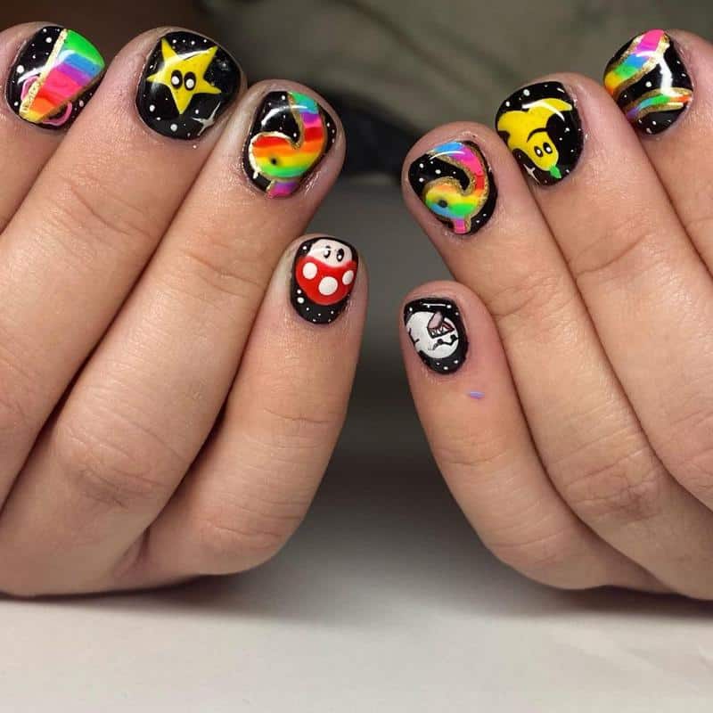 Videogame Nails for Kids 2