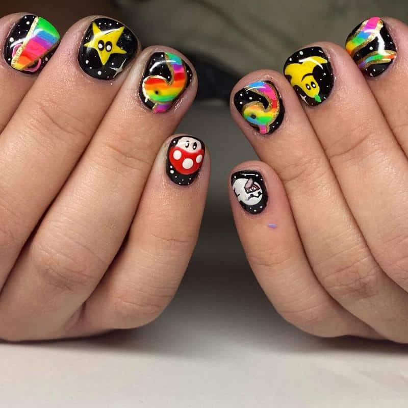 100+ Best Cute Nail Ideas for Kids (2023 Update) 82 Videogame Nails for Kids 2