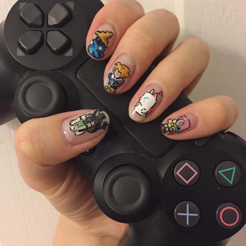 Videogame Nails for Kids 3