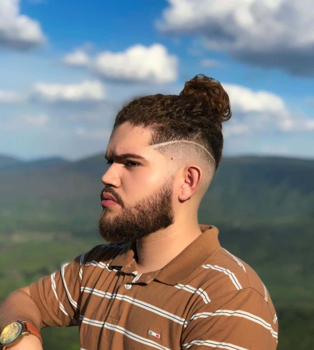 Top 30 Best Viking Hairstyle Ideas For Men (2023 Update) 17 Viking Hairstyle Brown Bun