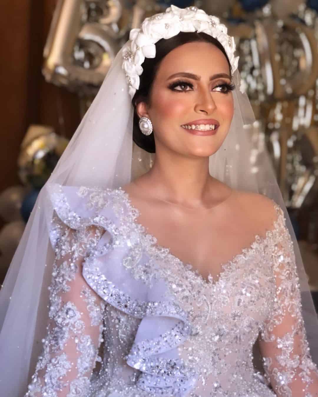Wedding Hairstyle With Veil And Headpiece 