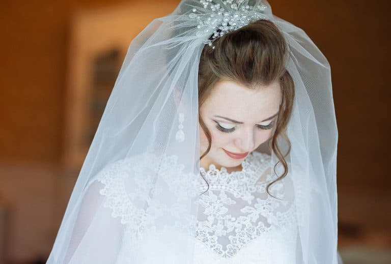 Top 36 Elegant Wedding Hairstyles With Veil (Updo, Straight & Curly)
