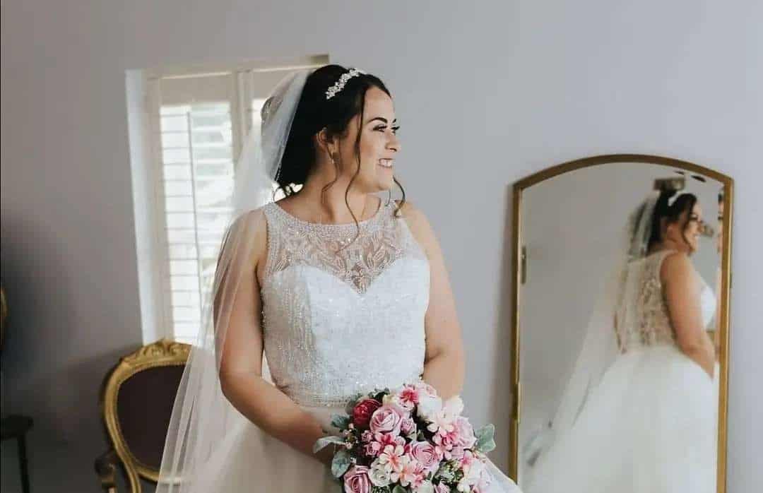 Wedding Updo Hairstyle With Veil