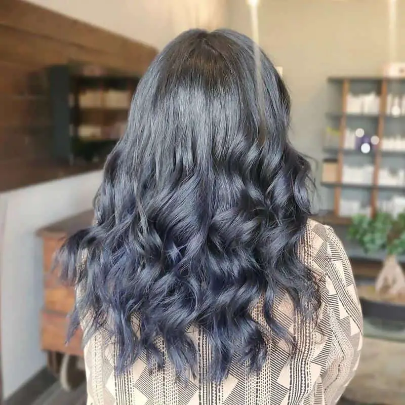 40 Best Blue Highlights on Black Hair Ideas (2023 Update) 6 What About Blue Black Hair