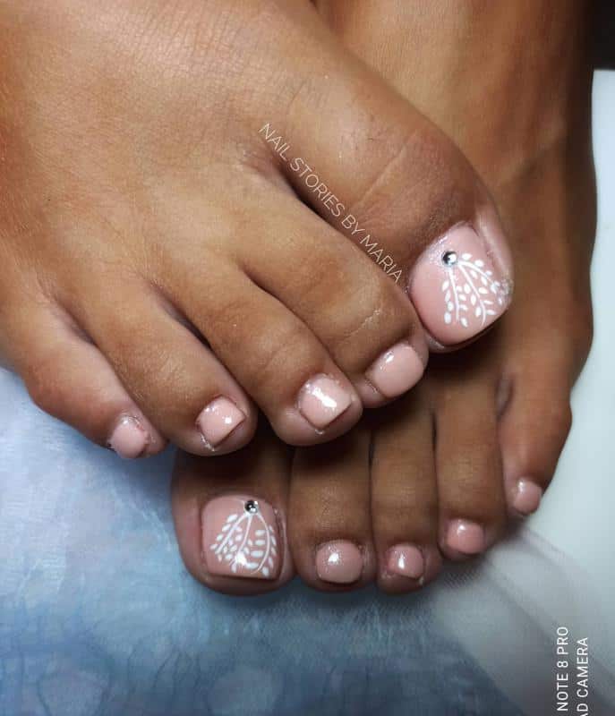 Abstraction Toe Nails Art