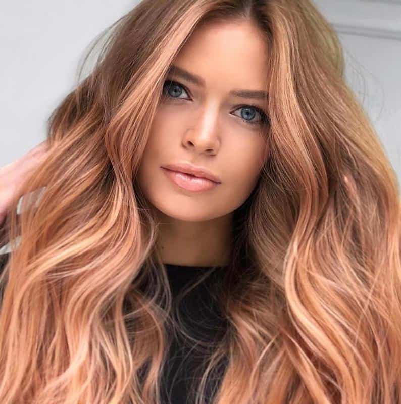 Hair Color Chart: Matching Hair Colors to Your Skin Tone (2023 Update) 19 Apricot Red Hair
