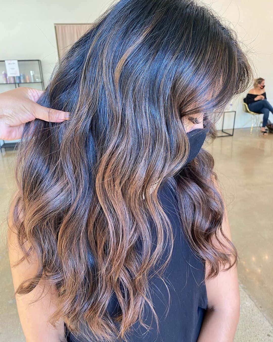 Balayage Colored Hairstyle Wavy Look 