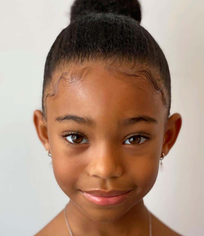 40+ Little Girl Hairstyles: A Quick And Easy Hair Styling (2023 Update) 22 Ballerina Bun For Little Girls 1