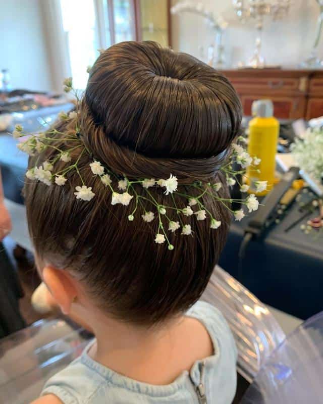 40+ Little Girl Hairstyles: A Quick And Easy Hair Styling (2023 Update) 24 Ballerina Bun For Little Girls 3