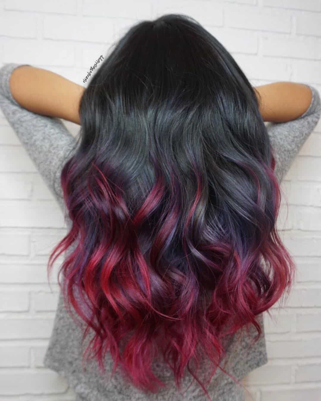 Top 40 Unique Ombre Hair Color Ideas(Blond, Black, Brown And Colorful) -  Tattooed Martha