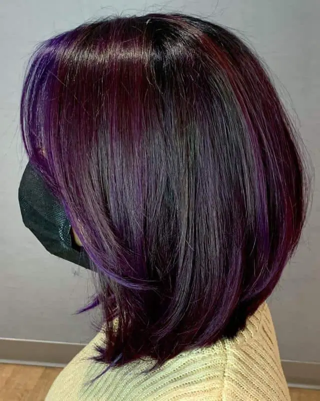 Black-Purple Bob Hair 3