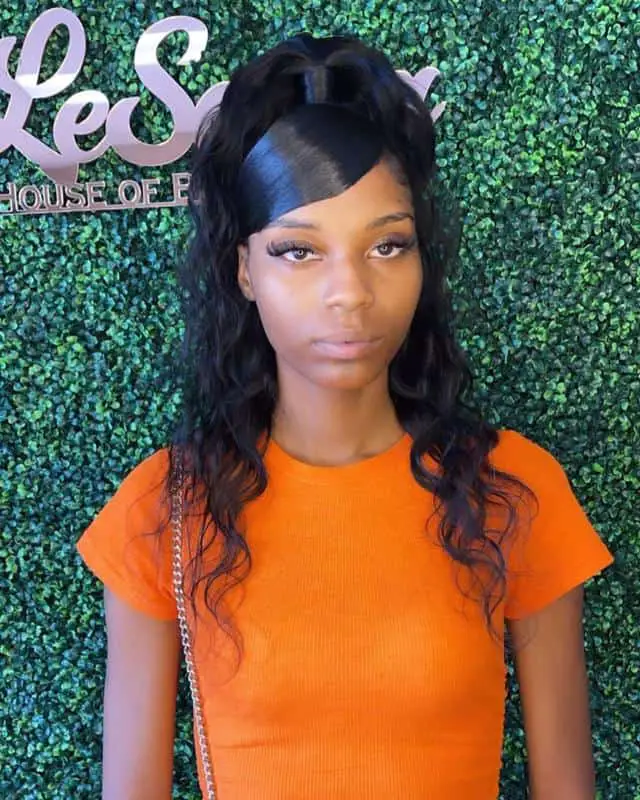60 Half-Up Half-Down Hairstyles You’ll Fall in Love with (2023 Update) 49 Black Hair Half-Up, Half-Down 3