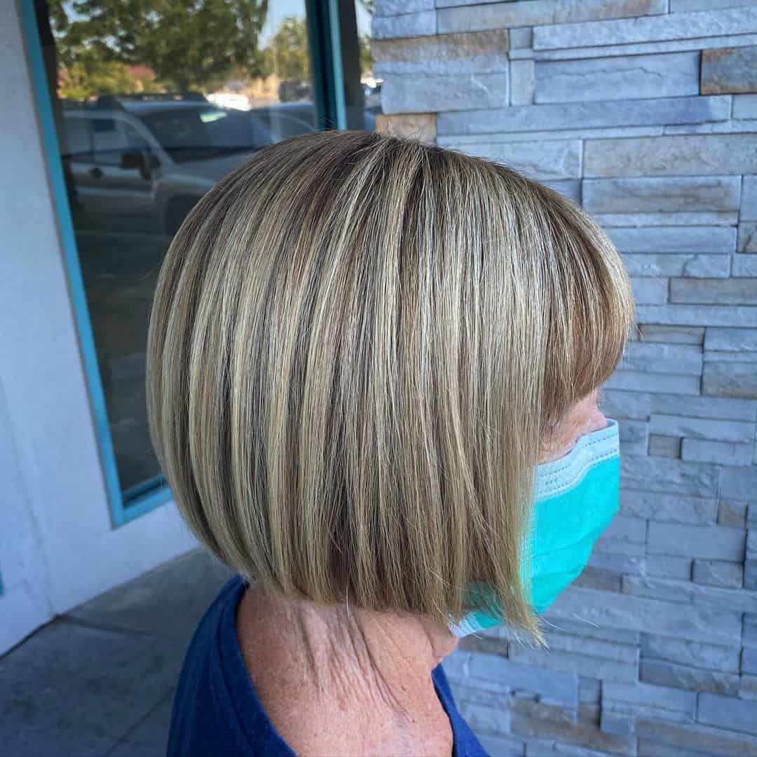 Blonde Color Short Bob Hairstyles