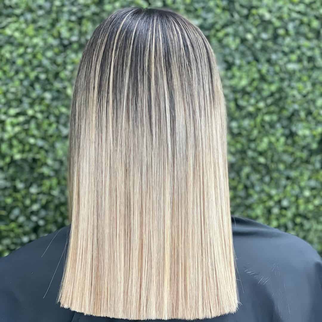 Blonde Hairdo Colored Look 