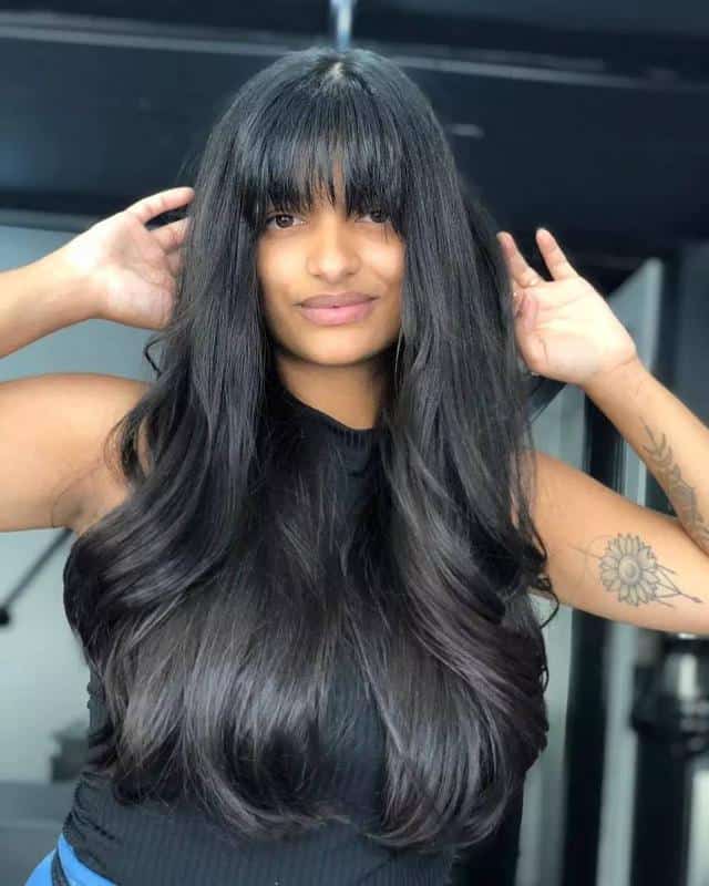 30+ Low Maintenance Haircuts for Thick Hair (2023 Update) 7 Blunt Bangs for Thick Hair