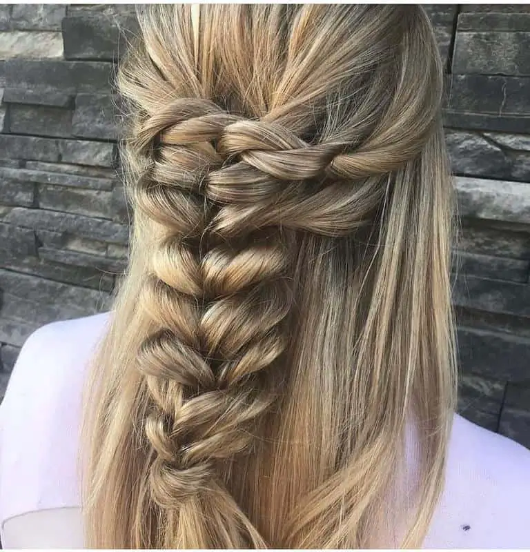 Braided Half-Up, Half-Down Hairstyles 2