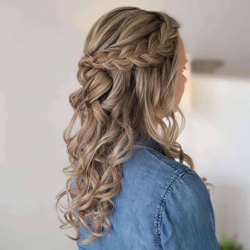 Braided Half-Up, Half-Down Hairstyles 4