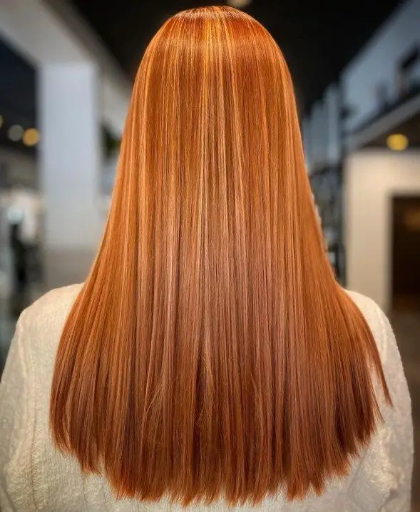 70+ Red Hairstyle With Highlights, Lowlights and Balayage (2023 Update) 70 Bright Red Hair With Golden Highlights 1