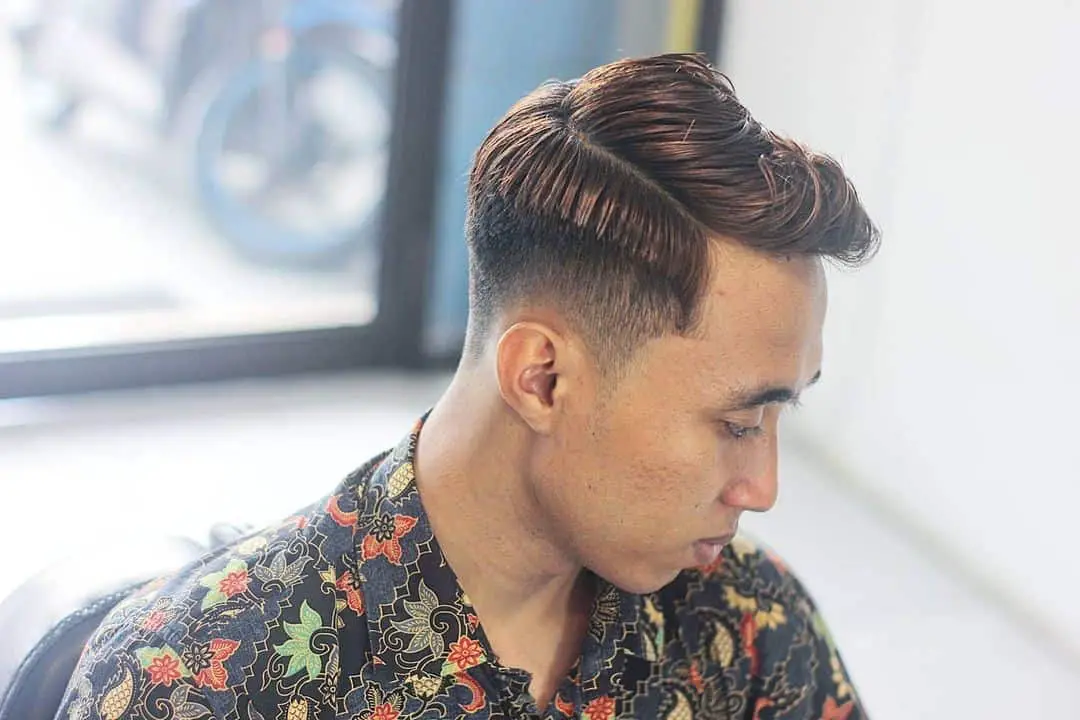 Most Stylish Two-Block Haircut Designs: Creative Advice For Trendy Men 7 Brown Two Block Haircut With Side Part 2