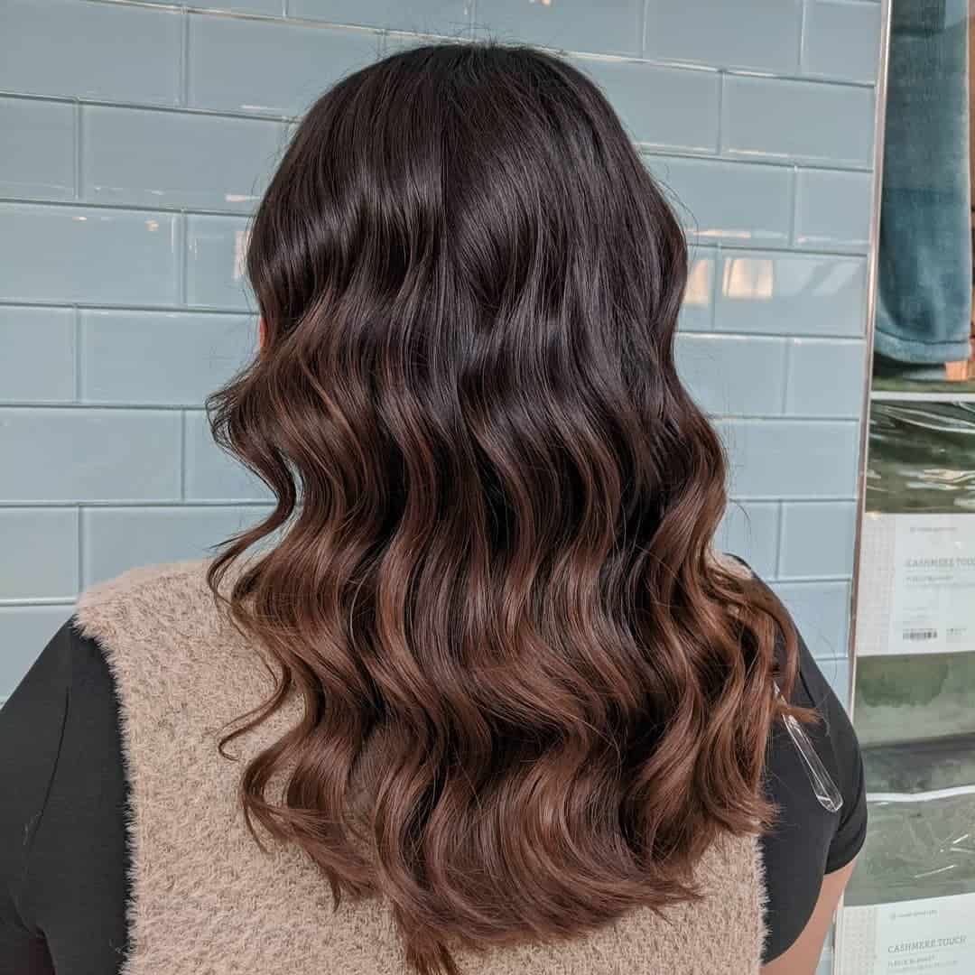 Chocolate Brown Hair Ombre Look 