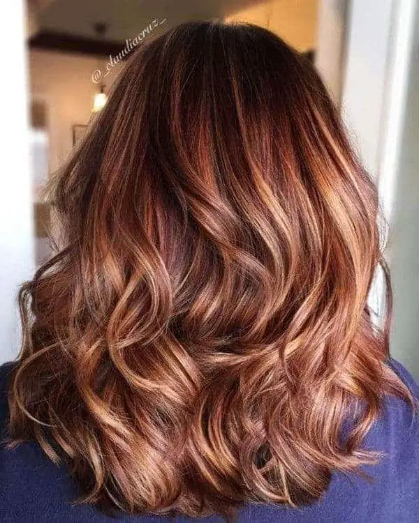 70+ Red Hairstyle With Highlights, Lowlights and Balayage (2023 Update) 6 Cinnamon Highlights 1