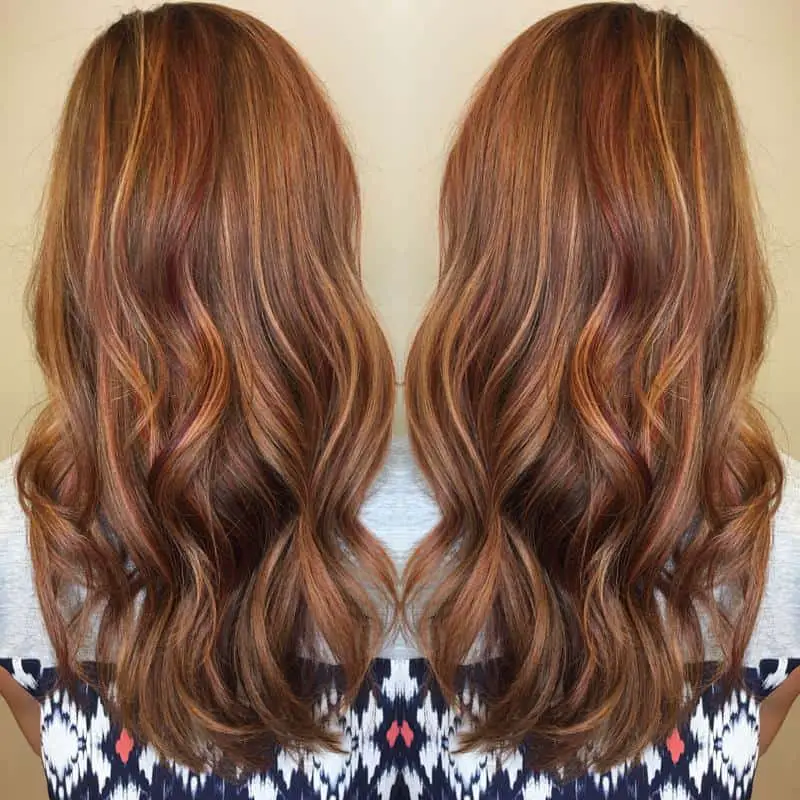 70+ Red Hairstyle With Highlights, Lowlights and Balayage (2023 Update) 55 Copper And Blond Lowlights 1