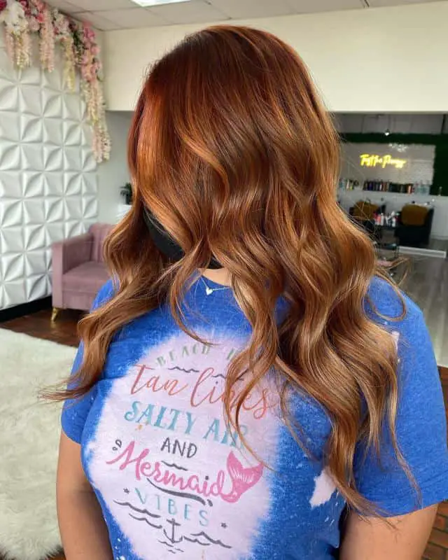 70+ Red Hairstyle With Highlights, Lowlights and Balayage (2023 Update) 57 Copper And Blond Lowlights 3