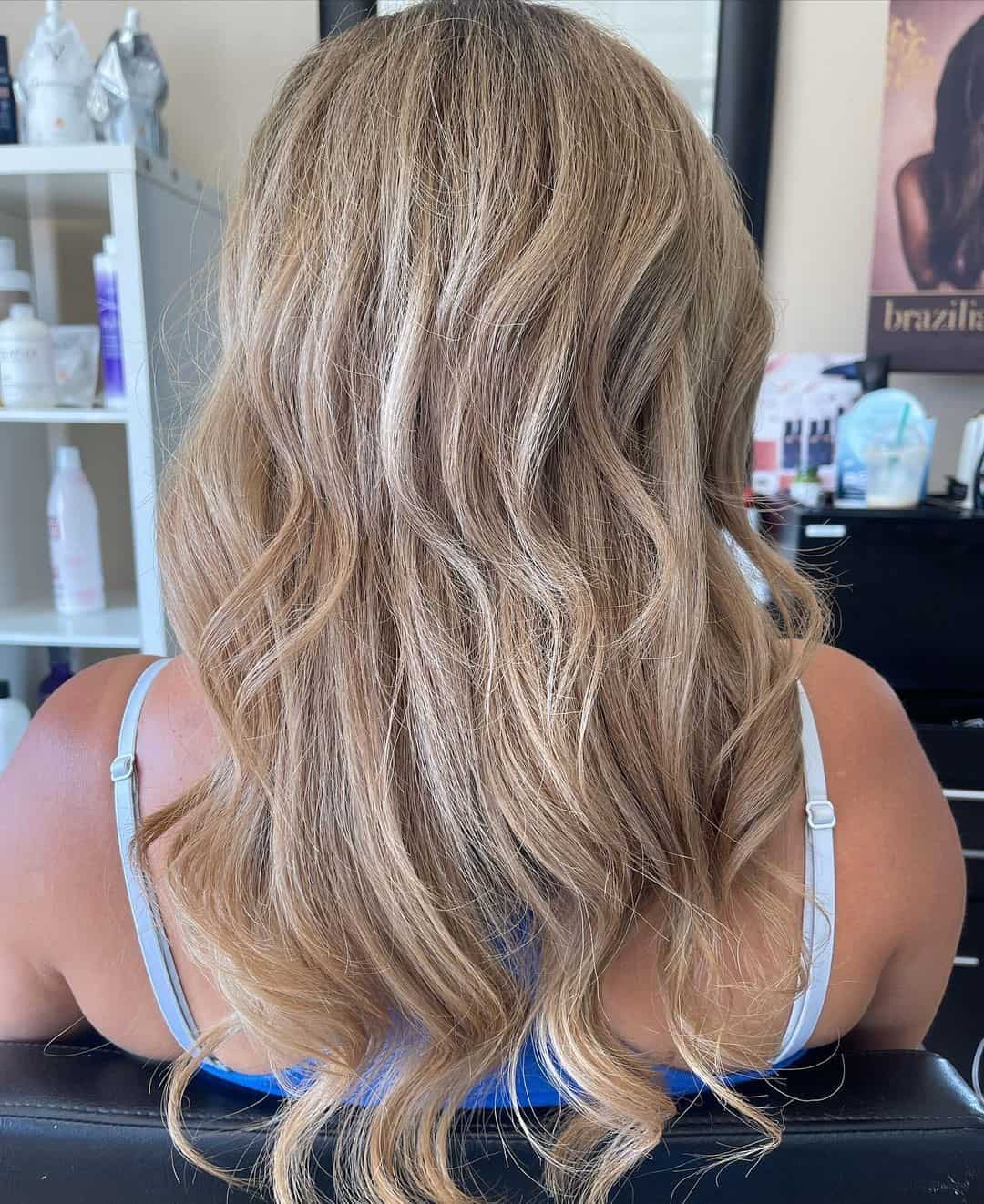 Curly Blonde Ombre Hairdo