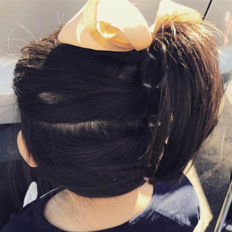 Cute Ponytail Hairstyles For Little Girls 2