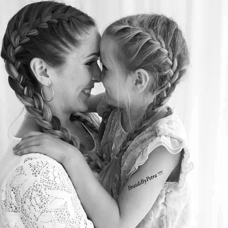 Double French Braid For Little Girls 1