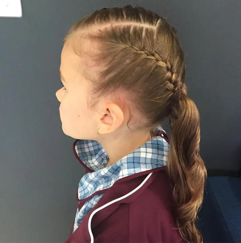 Double French Braid For Little Girls 2