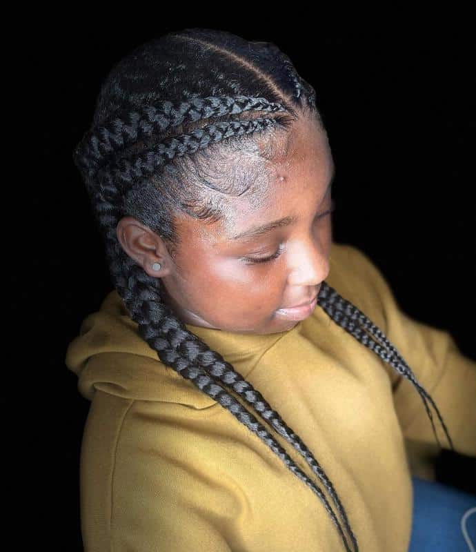 40+ Little Girl Hairstyles: A Quick And Easy Hair Styling (2023 Update) 21 Double French Braid For Little Girls 3