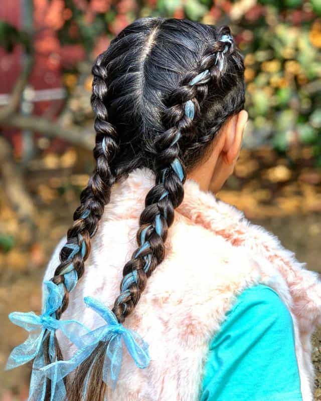 Dutch Braid Pigtail For Little Girls 3