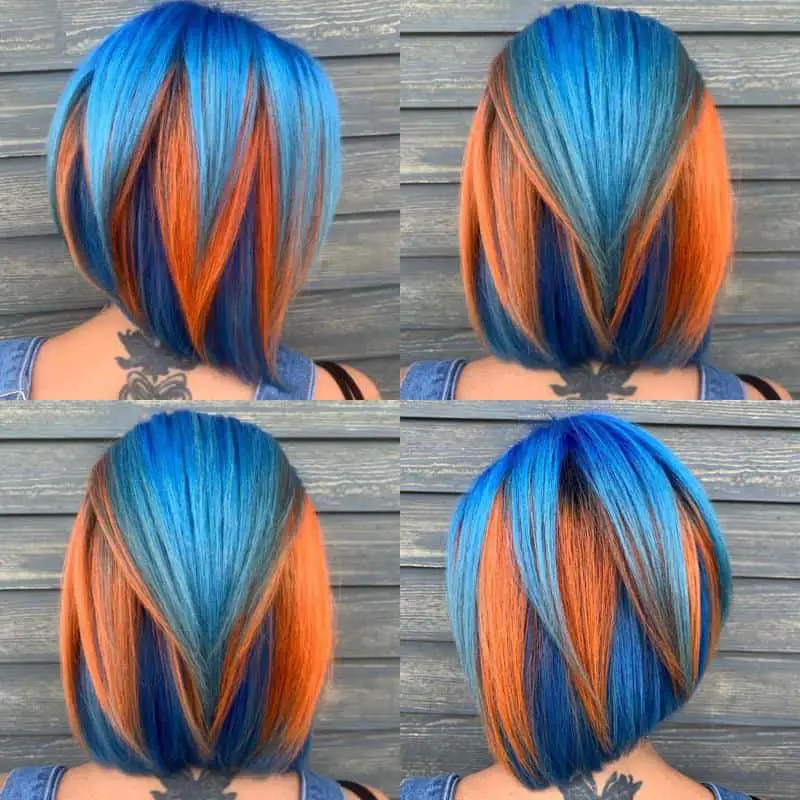 Fire & Ice A-Line Bob Hairstyle