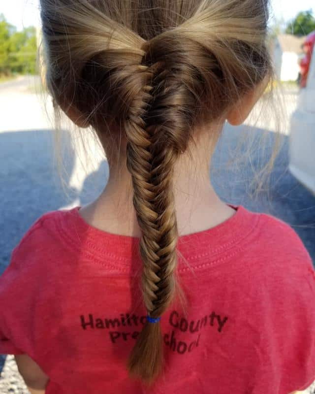 40+ Little Girl Hairstyles: A Quick And Easy Hair Styling (2023 Update) 29 Fishtail Braids For Little Girls 2