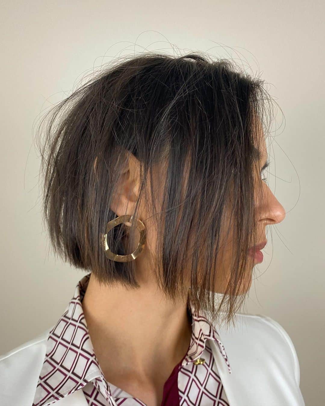 Top 40 Gorgeous Colored Bob Hairstyles (2023 Update) 26 Flat Brown Color Bob Hair