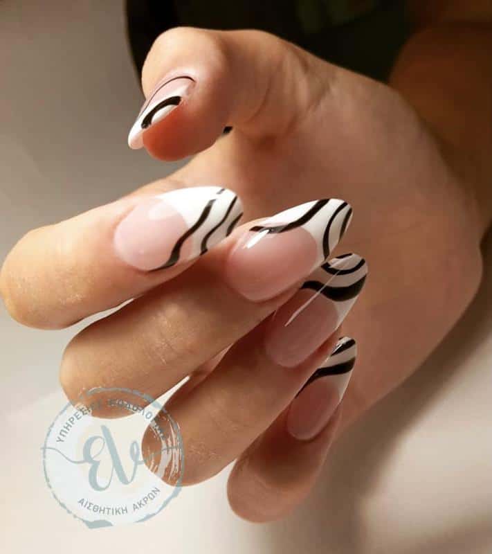 60 Elegant French Tip Nail For A Super Trendy Manicure (2023 Update) 45 French Nail Tip with Elements 4