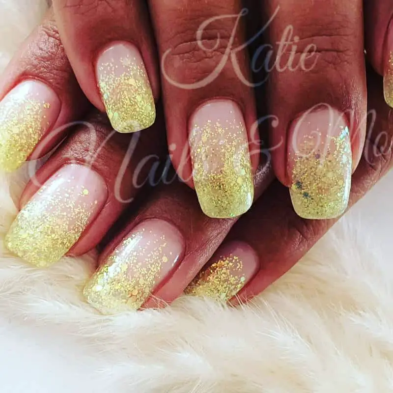 60 Elegant French Tip Nail For A Super Trendy Manicure (2023 Update) 34 Glitter French Nails 3
