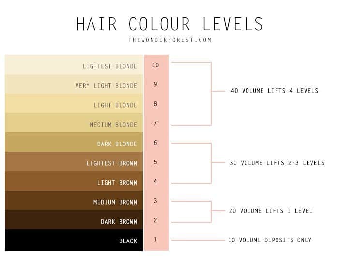 Hair Color Chart: Matching Hair Colors to Your Skin Tone (2023 Update) 3 Hair Color Levels