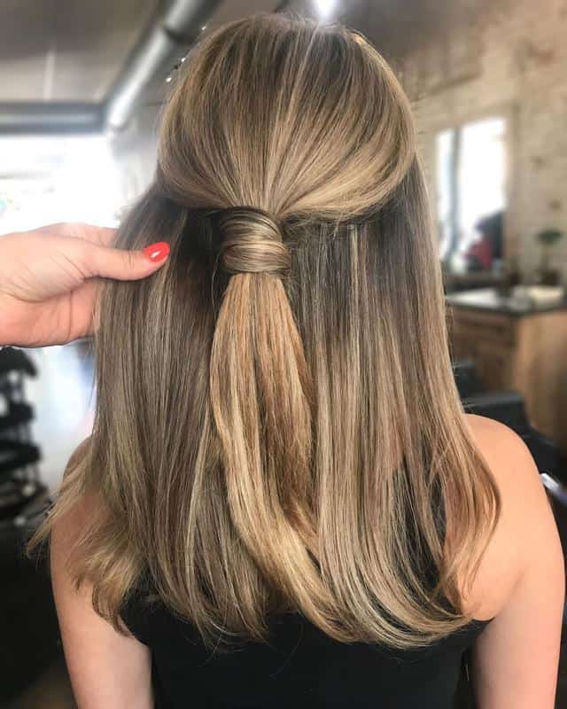 60 Half-Up Half-Down Hairstyles You’ll Fall in Love with (2023 Update) 53 Hair Knot Half-Up, Half-Down 2