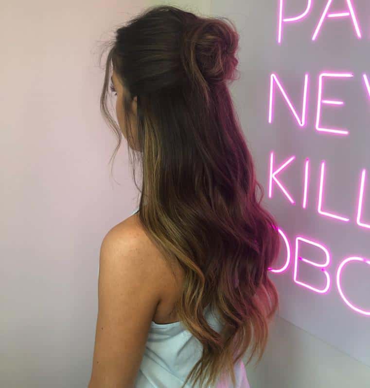 60 Half-Up Half-Down Hairstyles You’ll Fall in Love with (2023 Update) 19 Half-Up Bun Hairstyles 3