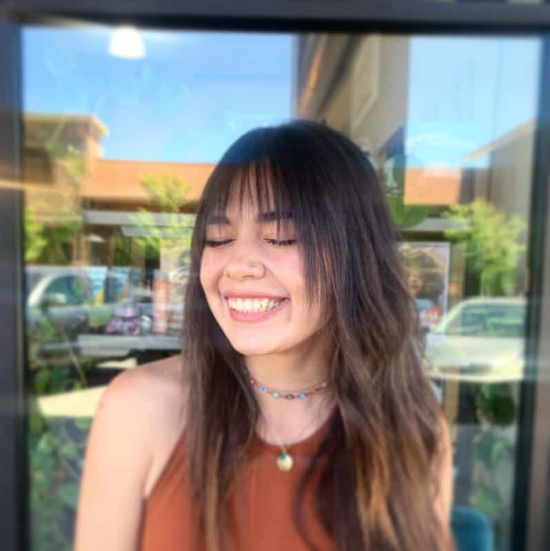 30+ Best Haircuts for Tall Skinny Girls (2023 Update) 9 Layered Bangs for Tall Skinny Girl