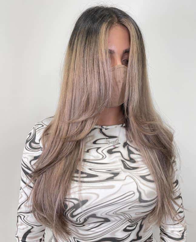 Long Straight Layered Hair 2