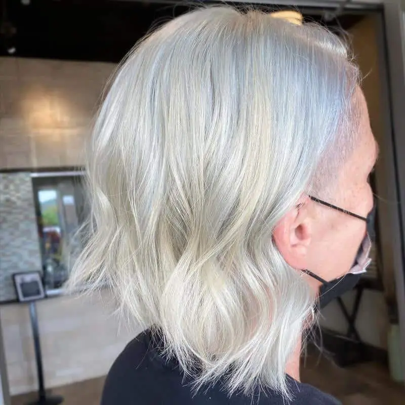 Magnificent Platinum A-Line Bob Hairstyle 1