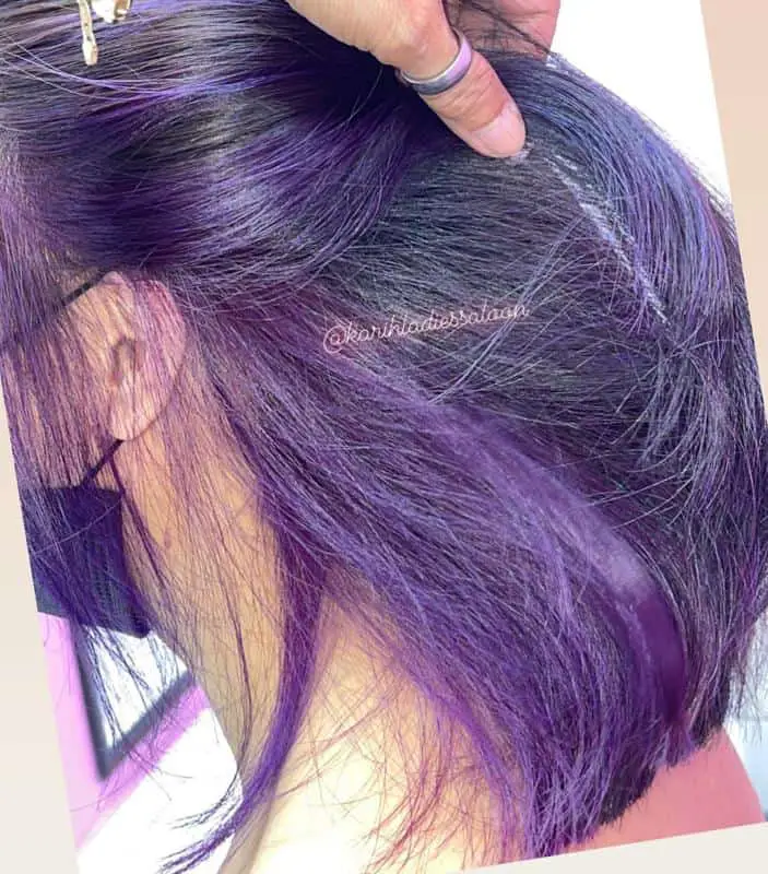 40+ Amazing Purple Highlights On Black Hair Ideas (2023 Update) 6 Mermaid Hair