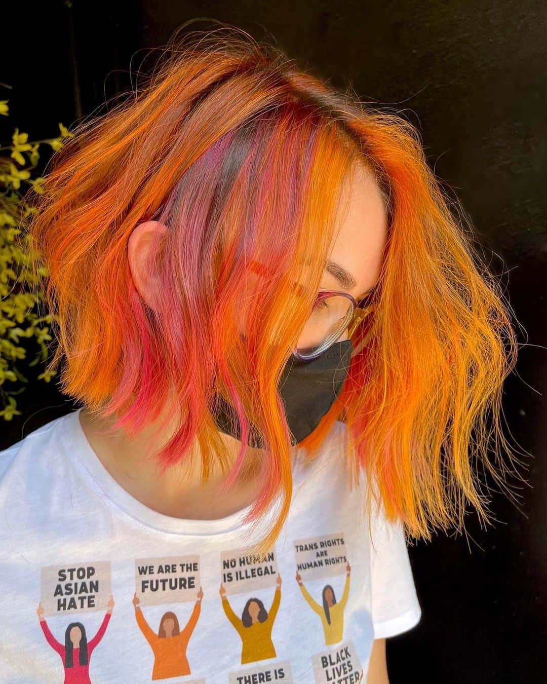 Multi Color Bob Hairstyles 