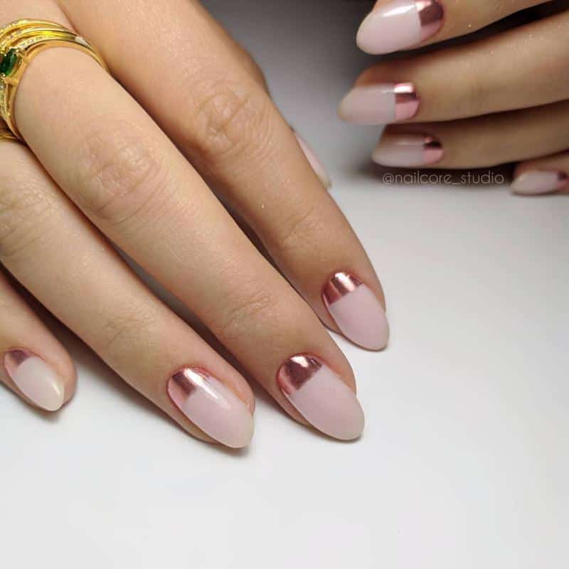 Nude Rose Gold Nails 2