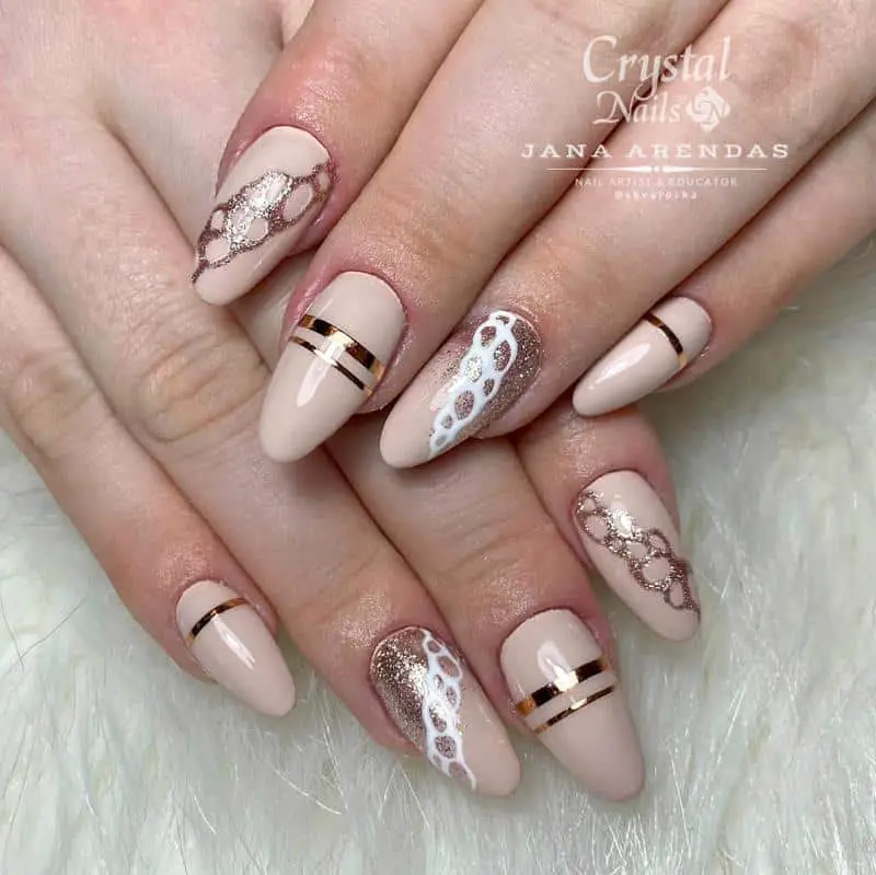 Nude Rose Gold Nails 3