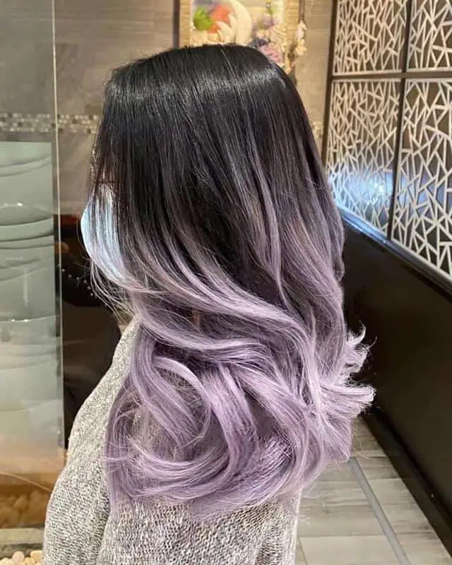 40+ Amazing Purple Highlights On Black Hair Ideas (2023 Update) 18 Pastel Purple Highlights 2